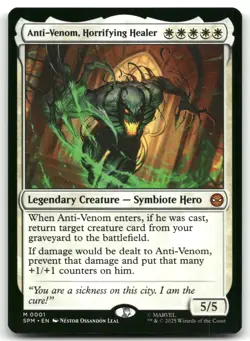 Anti-Venom, Horrifying Healer NM Normal Legendary Creature - Symbiote Hero M Mar - Image 1