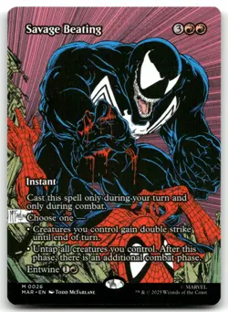Savage Beating (Borderless) NM Normal M Marvel Eternal-Legal 26 - Image 1