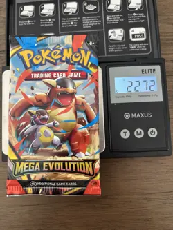 Extremely heavy 22.72g! Pokemon Mega Evolution booster pack English - Image 1