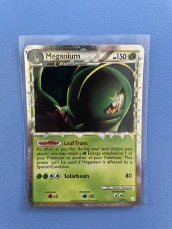 Meganium Prime 109/123 Ultra Rare Holo HeartGold SoulSilver Pokemon Card (LP) - Image 1