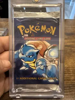 Pokemon Base Set Booster Pack Blastoise Pack Art - Image 1