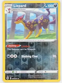Pokemon TCG Champions Path Reverse Holo Liepard 040/073 - Image 1