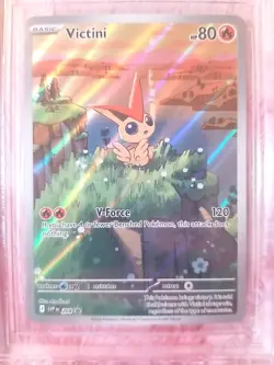 2025 POKEMON SVP EN-SV BLACK STAR PROMO #208 VICTINI BGS 9.5 GEM MINT PSA 10 CGC - Image 4