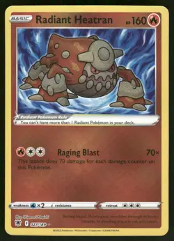 Pokemon Cards Radiant Heatran 027/189 Astral Radiance Radiant Rare NM - Image 1