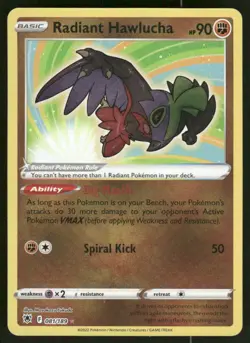 Pokemon Cards Radiant Hawlucha 081/189 Astral Radiance Radiant Rare NM - Image 1