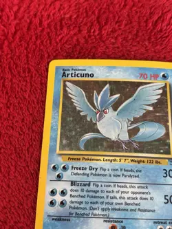 Articuno 2/62 Fossil Holo Wotc Pokemon Card Played 1999 - Image 3