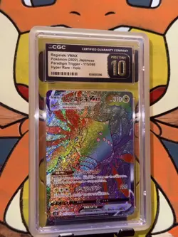 Regieleki Vmax Hyper Rare Rainbow 115/098 Japanese Pokemon 2022 CGC Pristine 10 - Image 1