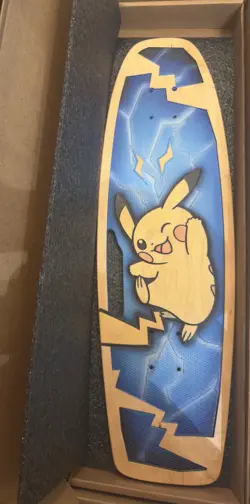 Pokemon Center x Bear Walker Pikachu Skateboard ( NO CARD ) - Image 1