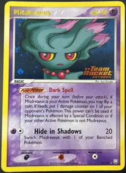 Misdreavus 25/109 EX Team Rocket Returns Stamped Reverse Holo Pokemon Card NM - Image 1