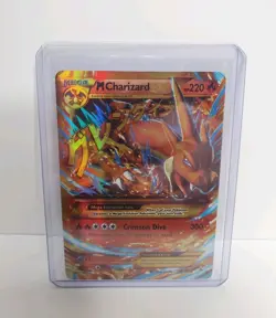 2014 Pokemon Mega M Charizard EX Flashfire 107/106 Holo Secret Rare - Image 1