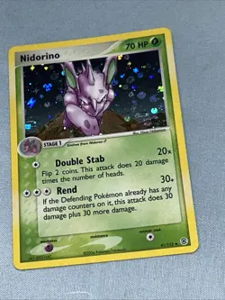 Pokemon TCG: Nidorino 41/112 (2004) Fire Red Leaf Green • Reverse Holo EX - Image 2
