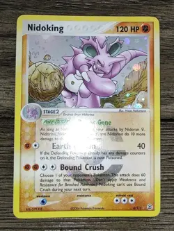 Pokemon EX FireRed & LeafGreen Nidoking 8/112 Reverse Holo NM - Image 2