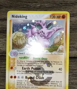 Pokemon EX FireRed & LeafGreen Nidoking 8/112 Reverse Holo NM - Image 3