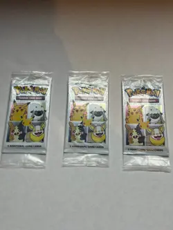 Lot of 3 Pokemon TCG: 25th Anniversary General Mills Cereal Packs - Image 2