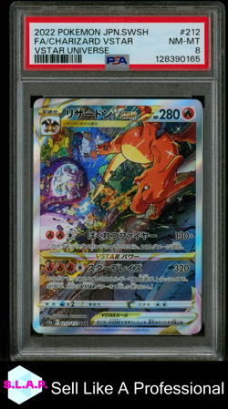 FA/CHARIZARD VSTAR VSTAR UNIVERSE POKEMON JAP SWSH VSTAR UNIVERSE 2022 212 PSA 8 - Image 1