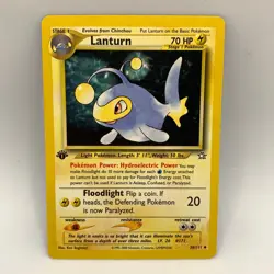 Pokemon - Lanturn 38/111 1st Edition Uncommon - Vintage WOTC Neo Genesis - LP+ - Image 1
