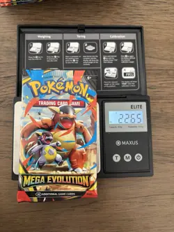 Extremely heavy 22.65g! Pokemon Mega Evolution booster pack English - Image 1