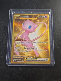 Pokemon Mew EX Gold TCG 205/165 SV 151 Scarlet & Violet Hyper Rare Holo - Image 1