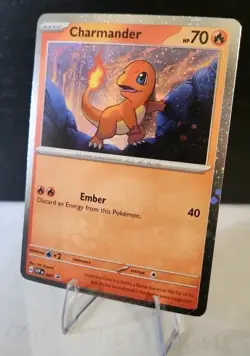 Pokemon TCG Charmander Cosmo Holo w/ 1.5 SWIRL 047 Black Star Promo Near Mint - Image 1