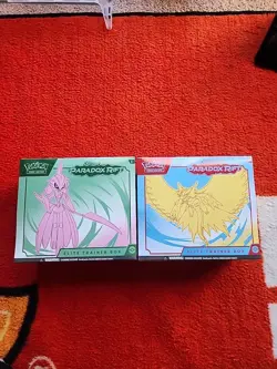 Pokemon Scarlet & Violet Paradox Rift ETB Elite Box Set of 2 SEALED Both ART - Image 1