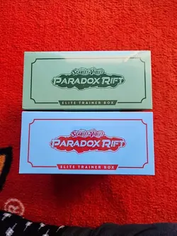 Pokemon Scarlet & Violet Paradox Rift ETB Elite Box Set of 2 SEALED Both ART - Image 4