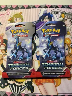 Pokemon Temporal Forces Sleeved Booster Pack Lot Of 2 Scarlet & Violet Era - Image 1
