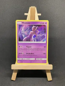 Pokemon TCG Mewtwo Holo Rare Detective Pikachu 12/18 2019 - Image 1