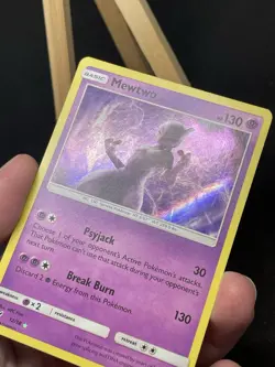 Pokemon TCG Mewtwo Holo Rare Detective Pikachu 12/18 2019 - Image 3