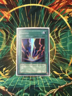 Yugioh! Raigeki - LOB-053 - Super Rare - Unlimited Edition - Image 1