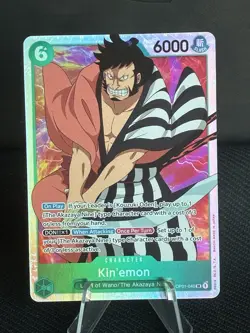 One Piece Kin'emon (OP01-040) (V.1) Pre-Errata Super Rare Englisch NM PSA Low - Image 1