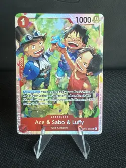 Ace & Sabo & Luffy (OP13-007 SR) One Piece TCG (ENGLISH) - Image 1