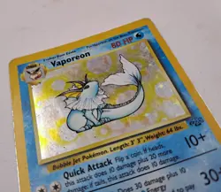 Vaporeon Pokemon Card Holographic 1999 Jungle Set Collectible T2348 D1 - Image 4
