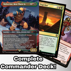 MTG Commander EDH Wolverine, Best There Is Cards Custom Deck Marvel Gruul Combat - Image 1