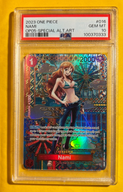 One Piece 2023 Nami SP OP01-016 OP05 Special Alternate Art Card PSA 10! - Image 1