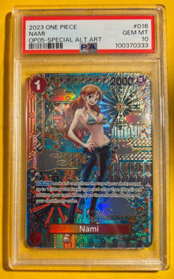 One Piece 2023 Nami SP OP01-016 OP05 Special Alternate Art Card PSA 10! - Image 2