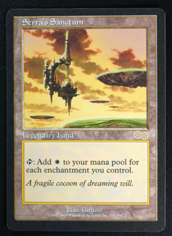 Serra's Sanctum Magic Card Urza's Saga Reserved List MTG - Image 1