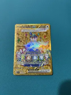 Pokemon TCG Terapagos EX Gold Hyper Rare Card 173/142 Stellar Crown - Image 1