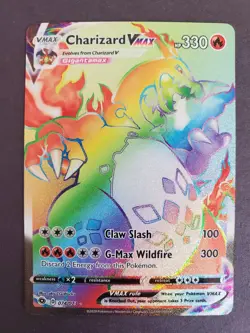 Pokemon Charizard VMAX Champions Path 074/073 Secret Rare Full Art Holo TCG Card - Image 1