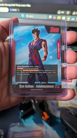 Son Gohan: Adolescence FB08 Alt Art Leader - Dragon Ball Card Game FUSION WORLD - Image 2