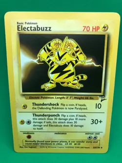 Electabuzz - 24/130 - Base2 Set - Common - Pokemon Card - Unlimited Edition - NM - Image 2