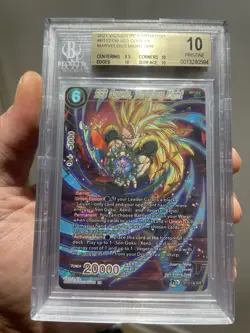 Ss3 Gogeta Marvelous Might BT12-136 Spr Bgs 10 Psa Dragon Ball Super Card Game - Image 1