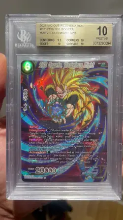 Ss3 Gogeta Marvelous Might BT12-136 Spr Bgs 10 Psa Dragon Ball Super Card Game - Image 2