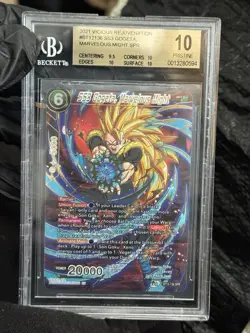 Ss3 Gogeta Marvelous Might BT12-136 Spr Bgs 10 Psa Dragon Ball Super Card Game - Image 3