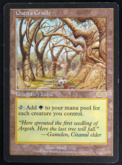 Gaea's Cradle Magic Card Urza's Saga Reserved List MTG - Image 1