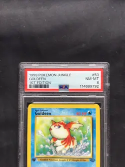 Pokemon Cards: 1st Edition Jungle Common: Goldeen 53/64 PSA 8 - Image 3