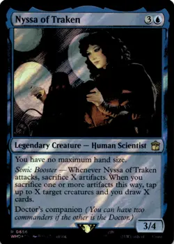 MTG Nyssa of Traken (Surge Foil) Foil NM Doctor Who Magic 656 - Image 1