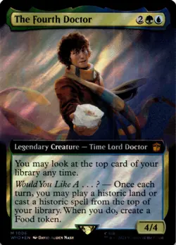 MTG The Fourth Doctor (Extended Art) (Surge Foil) Foil NM Doctor Who - Image 1