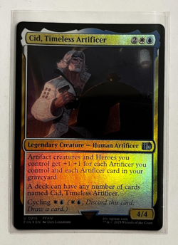 MTG - Final Fantasy - Cid, Timeless Artificer Foil - Uncommon 0216 - Image 1