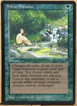 LIMITED EDITION Legends Vintage MtG Sylvan Paradise Unplayed NM - Image 1
