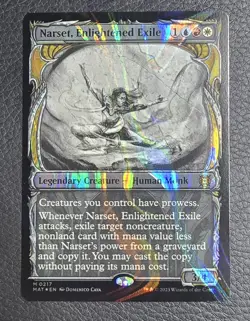 Narset, Enlightened Exile (Halo Foil) #217 NM March of the Machine MAT Magic MTG - Image 1